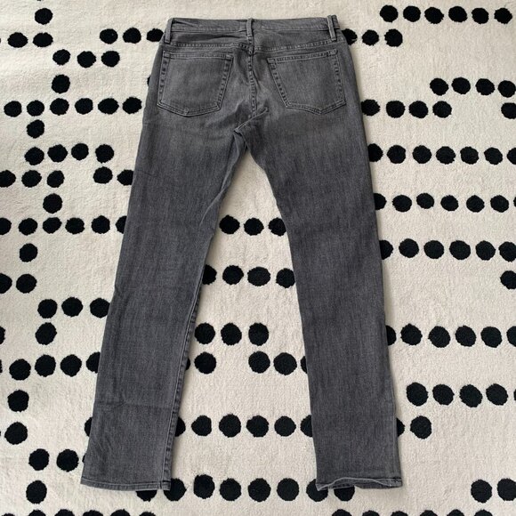 Frame Denim Jeans L'Homme Straight Badlands Charcoal Grey Denim - Picture 4 of 13